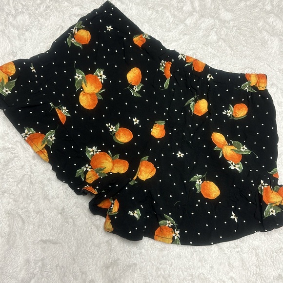 Bebop Orange Blossom Polka Dot Flowy Shorts size Medium - Picture 5 of 5